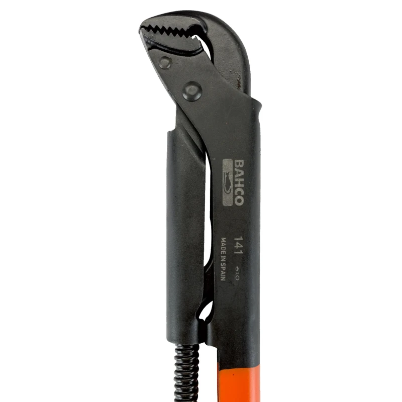 Bahco 45 mm Jaw Capacity Pipe Wrench, 320mm Overall Length, Metal Handle, Alloy Steel, Model 141