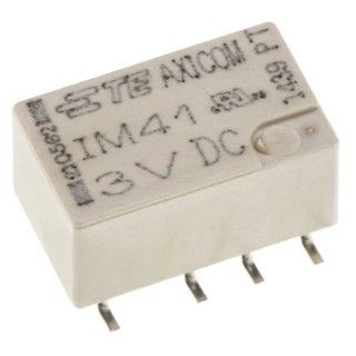 TE Connectivity Surface Signal Relay, 3V DC Coil, 2A Switching Current, DPDT Contact Configuration, Surface Mount 5-1462037-4