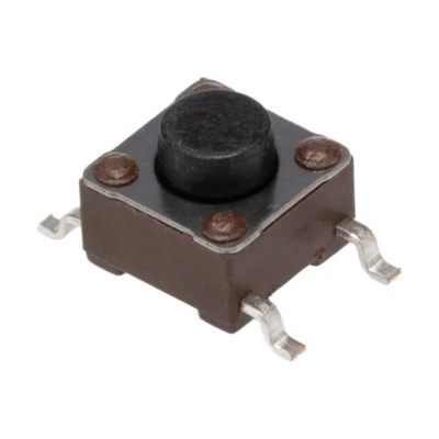 TE Connectivity Black Tactile Switch Button 1.4 mm SPST 50mA 24V DC Surface Mount FSM4JSMATR