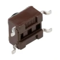 TE Connectivity Black Tactile Switch Button 1.4 mm SPST 50mA 24V DC Surface Mount FSM4JSMATR