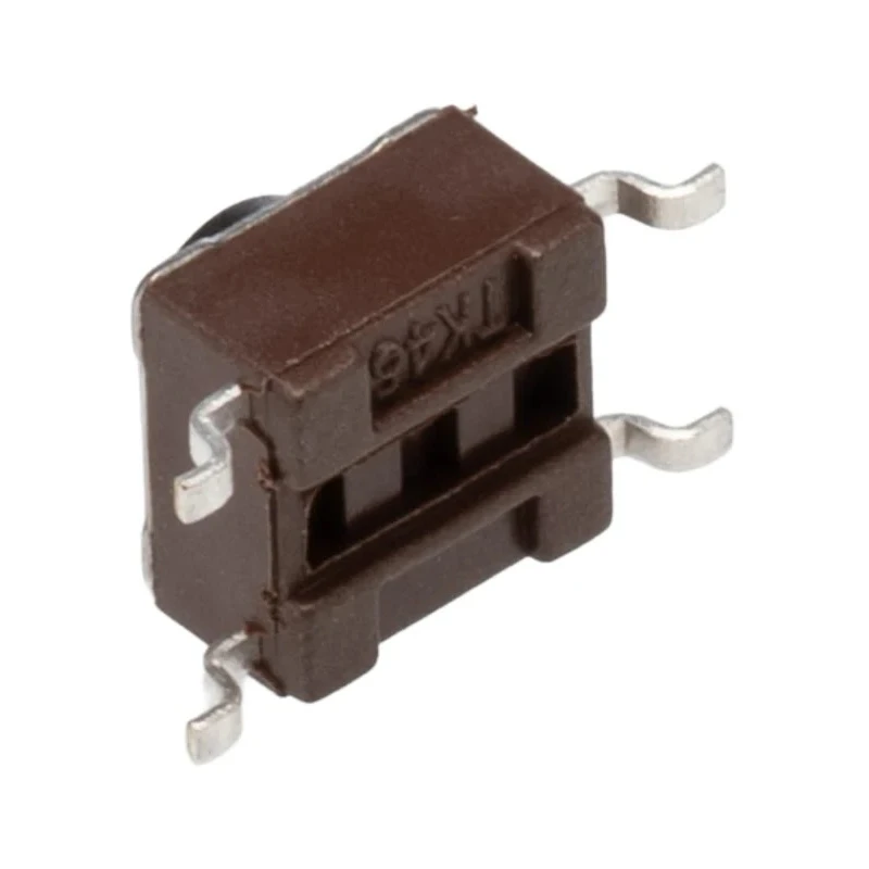 TE Connectivity Black Tactile Switch Button 1.4 mm SPST 50mA 24V DC Surface Mount FSM4JSMATR