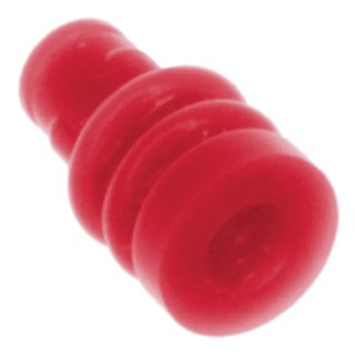 TE Connectivity Automotive Connector Seal Silicone Housing Red Male Wire Seal Plug-In ELO Series 1393457-4