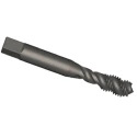 Dormer Metric Standard Machine Threading Tap, M2.5 Thread Size, Spiral Flute, High Speed Steel, Gold Finish, ISO E003M2.5