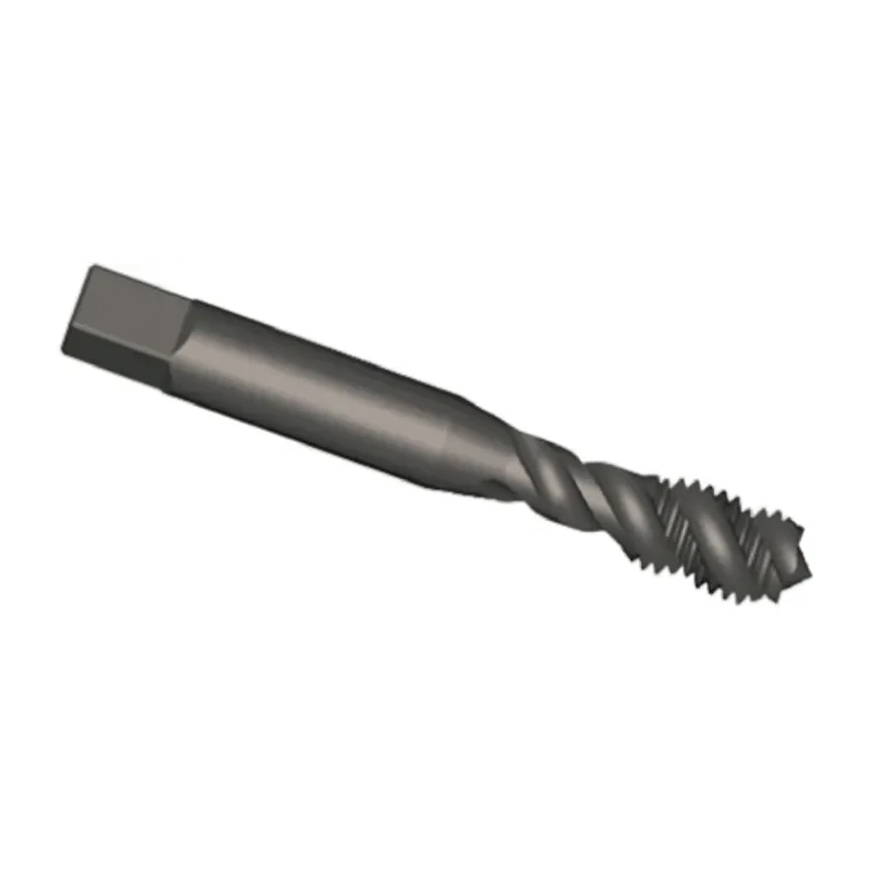 Dormer Metric Standard Machine Threading Tap, M2.5 Thread Size, Spiral Flute, High Speed Steel, Gold Finish, ISO E003M2.5