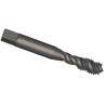 Dormer Metric Standard Machine Threading Tap, M2.5 Thread Size, Spiral Flute, High Speed Steel, Gold Finish, ISO E003M2.5