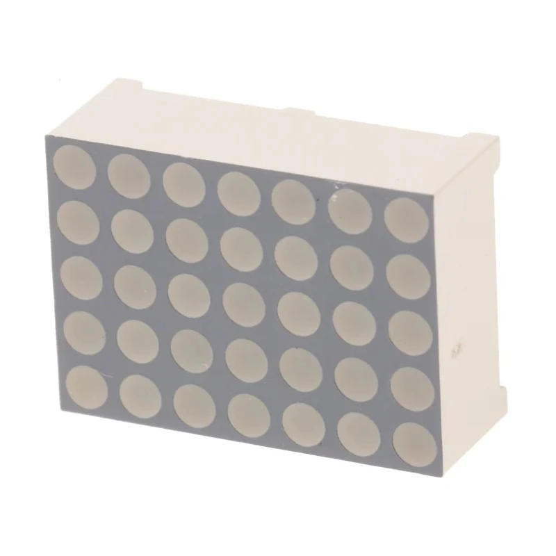 Kingbright 1 Dot Matrix LED Display Anode Red 90mcd Right Side 17.2 mm TA07-11SURKWA