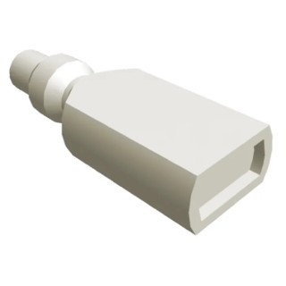 TE Connectivity FASTON .250 1 Way Plastic Crimp Terminal Housing 27mm Length, 4.7 mm Tab Width, Natural 1-170823-8
