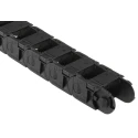 Igus B15i Series Cable Trunking Black, Width 26mm x Depth 23mm, Length 1 m, Minimum Bend Radius 38mm, Igumid GLW W26mm