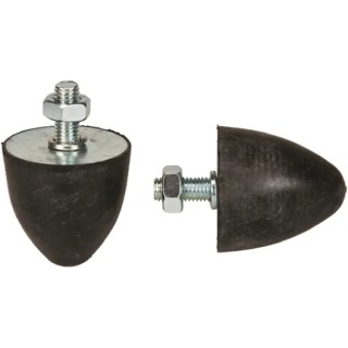 FIBET M16 x 44 mm Anti-Vibration Mount, Bump Stop with 984.4 daN Compression Load, 100 mm Outside Diameter, 127 10083VP44-70