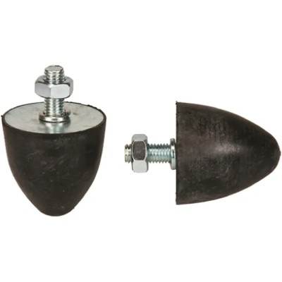 FIBET M16 x 44 mm Anti-Vibration Mount, Bump Stop with 984.4 daN Compression Load, 100 mm Outside Diameter, 127 10083VP44-70