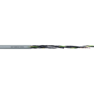 Igus Chainflex CF130.UL Control Cable, 18 Cores, 1.5mm² 15AWG, Unscreened, Armoured, 25 m, Grey Thermoplastic CF130.15.18.UL