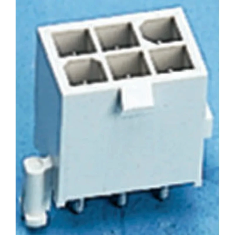 TE Connectivity Mini-Universal MATE-N-LOK Series Straight Through Hole PCB Header, 8 Contact(s), 4.14 mm Pitch, 2 1-794073-0