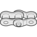 Renold Roller Chain Link 40-1 Simplex Chain Connecting Link Steel Riveted Pin 40A1S30