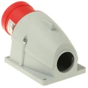 Amphenol Industrial Wall Mount Industrial Power Connector 32A 415V Thermoplastic IP44 Red Easy & Safe IP44