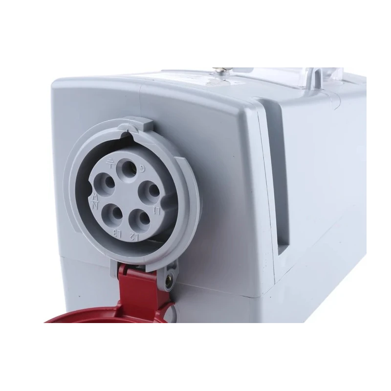 Amphenol Industrial Wall Mount Residual Current Device 16A 415V Thermoplastic Enclosure IP44 Red 3P+N+PE Critical & Safe IP44