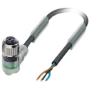 Phoenix Contact 3 Way Right Angle to Female 3 Way M12 Sensor Actuator Cable 24V 1.5m 1694392