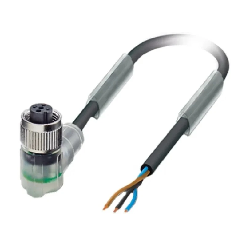 Phoenix Contact 3 Way Right Angle to Female 3 Way M12 Sensor Actuator Cable 24V 1.5m 1694392