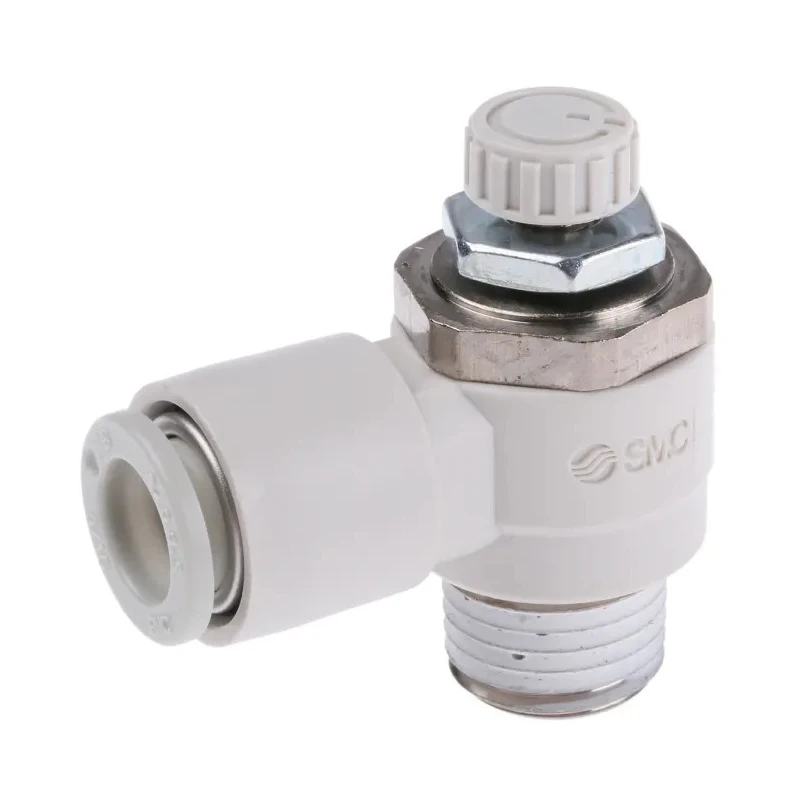 SMC AS Series Pneumatic Speed Controller Threaded R Threaded 1 MPa Max Pressure AS2201F-02-08S