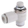SMC AS Series Pneumatic Speed Controller Threaded R Threaded 1 MPa Max Pressure AS2201F-02-08S