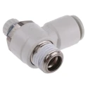 SMC AS Series Pneumatic Speed Controller Threaded R Threaded 1 MPa Max Pressure AS2201F-02-08S