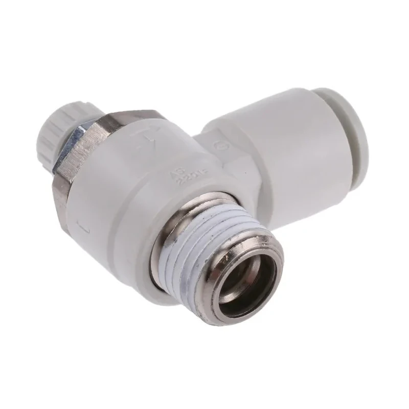 SMC AS Series Pneumatic Speed Controller Threaded R Threaded 1 MPa Max Pressure AS2201F-02-08S