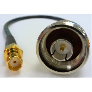 Mobilemark CA39/195 Series Coaxial Cable Female SMA to Female N Type, 1 m 50 Ω CA39