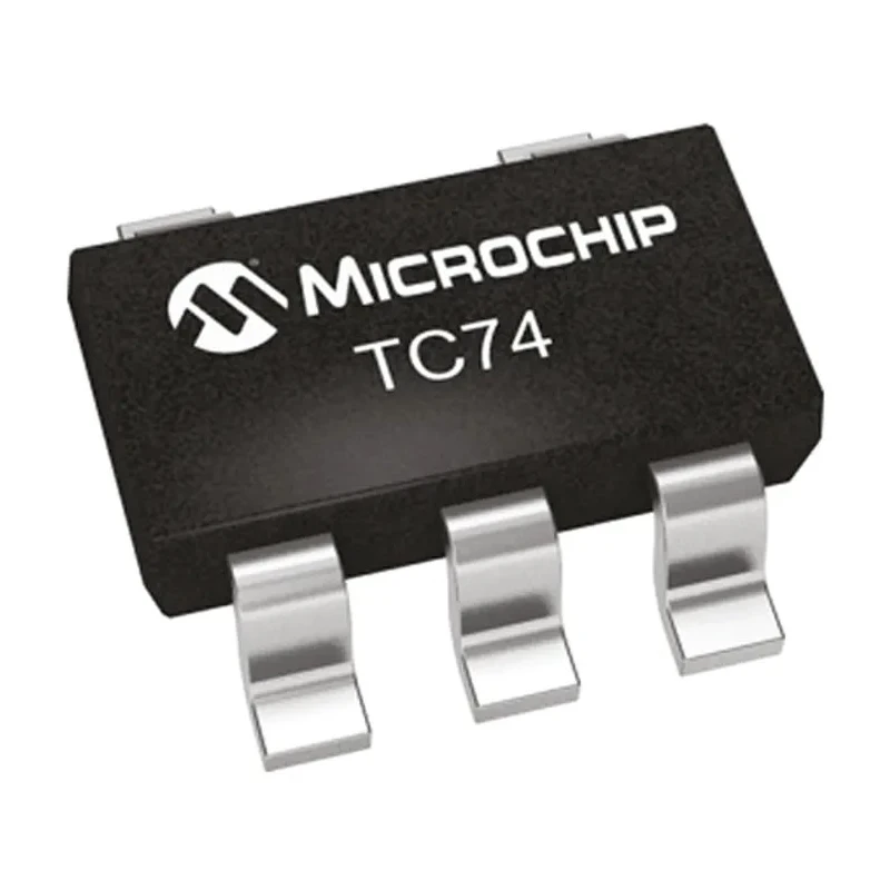 Microchip Digital Output Temperature Sensor Surface Mount Serial-I2C SMBus ±3°C 5-Pin SOT-23 TC74A0-3.3VCTTR