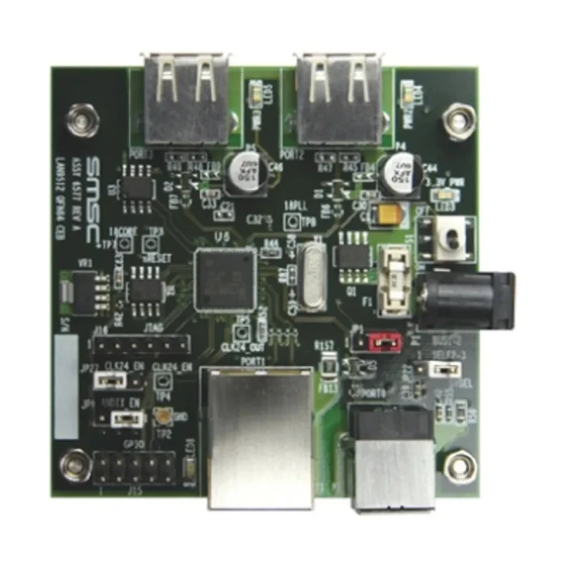Microchip High-Speed USB 2.0 to 10/100 Ethernet HUB Evaluation Kit for EVB9512 Evaluation Board 24 MHz EVB9512