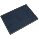 COBA Europe COBAwash Entrance Mat Indoor Use Blue Black 850mm Width 1.5m Length 8mm Thickness LM010202