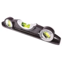 Stanley 250 mm Magnetic Torpedo Spirit Level Aluminium Frame Waterproof with 3 Tubular Vials 0-43-609