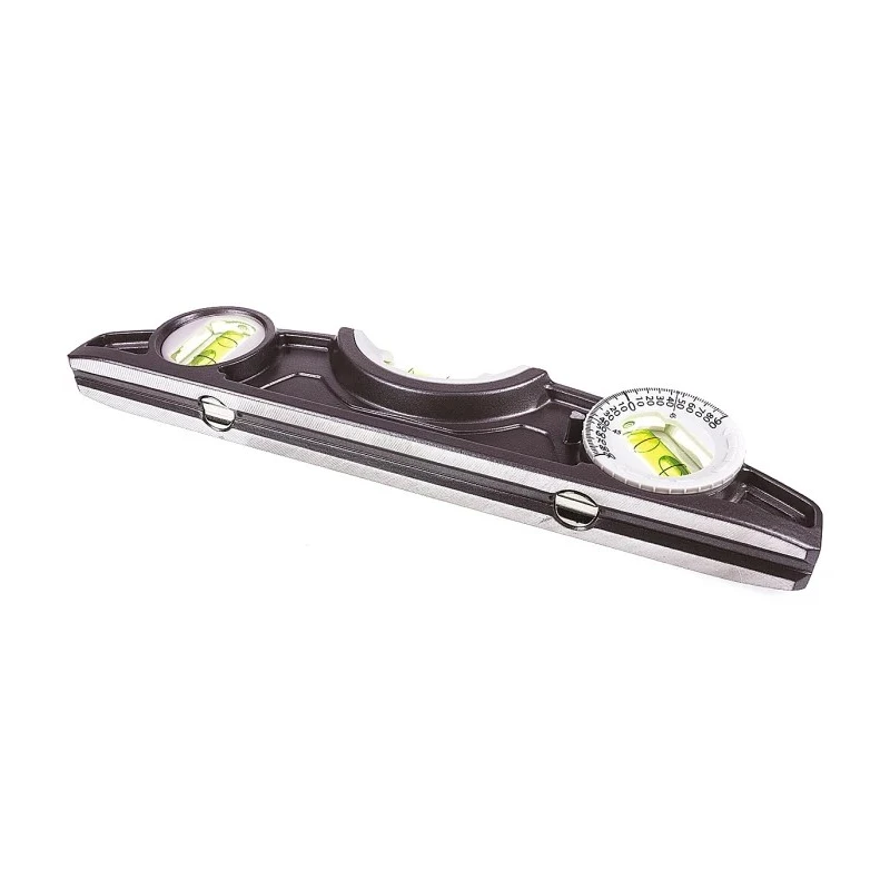 Stanley 250 mm Magnetic Torpedo Spirit Level Aluminium Frame Waterproof with 3 Tubular Vials 0-43-609