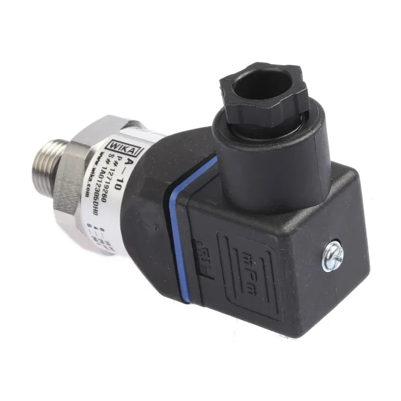 WIKA A-10 Series Pressure Transmitter 4 to 20 mA Output 0 bar to 10 bar, 304 Stainless Steel Housing, IP67, Germany 12719260