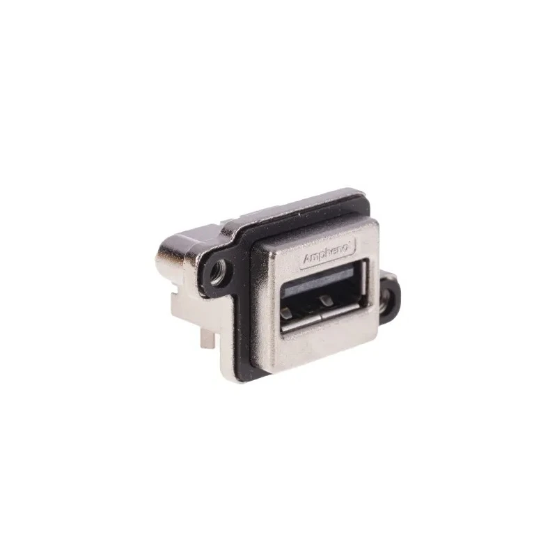 Amphenol Communications Solutions Right Angle Through Hole Female 1 Port Type USB Type A IP67 USB Connector USB MUSBA11130