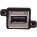 Amphenol Communications Solutions Right Angle Through Hole Female 1 Port Type USB Type A IP67 USB Connector USB MUSBA11130