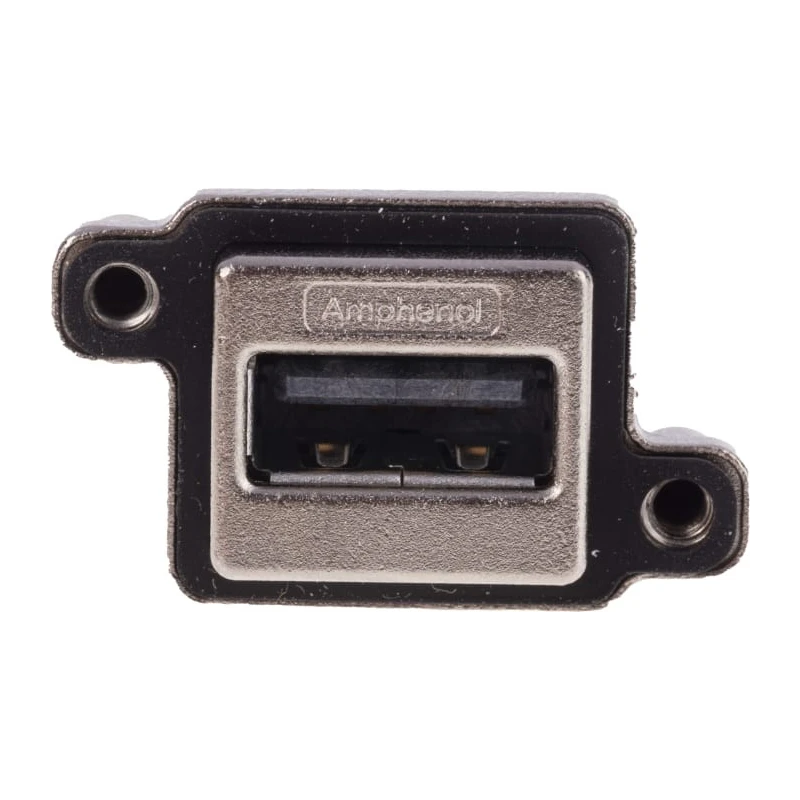 Amphenol Communications Solutions Right Angle Through Hole Female 1 Port Type USB Type A IP67 USB Connector USB MUSBA11130