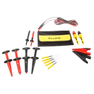 Fluke Automotive Test Lead Kit 60V Safety Category, Multimeter Leads with Crocodile Clip, Hook Clip, Piercing Clip TLK282-1
