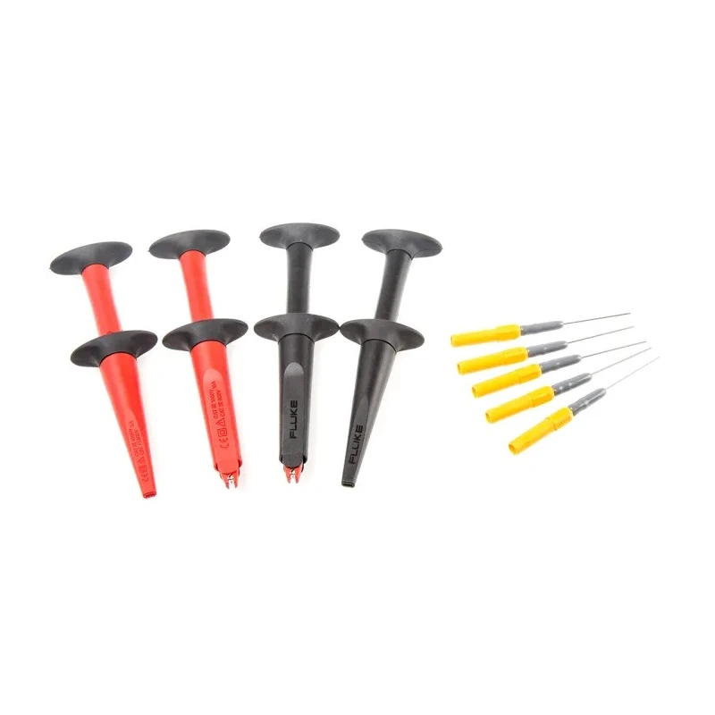 Fluke Automotive Test Lead Kit 60V Safety Category, Multimeter Leads with Crocodile Clip, Hook Clip, Piercing Clip TLK282-1