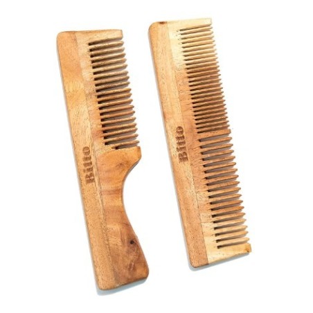 bitto-organic-neem-wood-comb-all-purpose-regular-comb-rake-handle-comb-for-hair-growth-for-men-women-antidandruff-anti-bact-8042