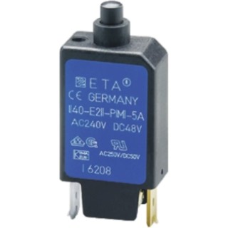 ETA 1140-E Thermal Circuit Breaker, 6A Current Rating, 1-Pole, Base Mount 1140-E211-P1M1-6A