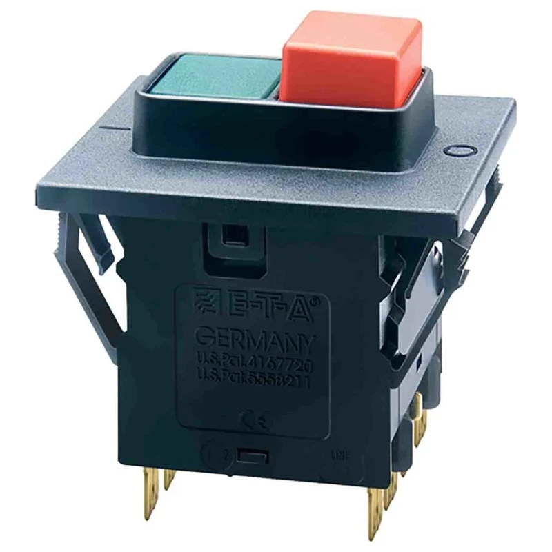 ETA Thermal Circuit Breaker 2.5A Current Rating 3-Pole Snap-in Mount 230V AC 50V DC 3140-F230-P7T1-SGRX-2.5A