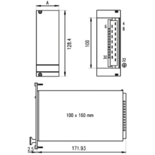 nVent SCHROFF Switching Power Supply Input 90V AC to 254V AC, 100 W, Triple Output MAX 13100-123