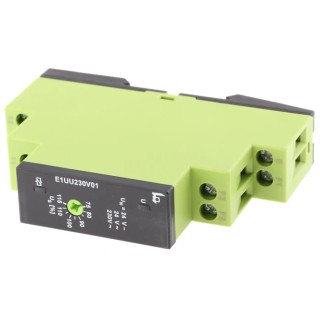 Tele Monitoring Relay, 1 Phase, SPDT, DIN Rail Mount, 24V AC/DC, 8A Contact Current E1UU230V01
