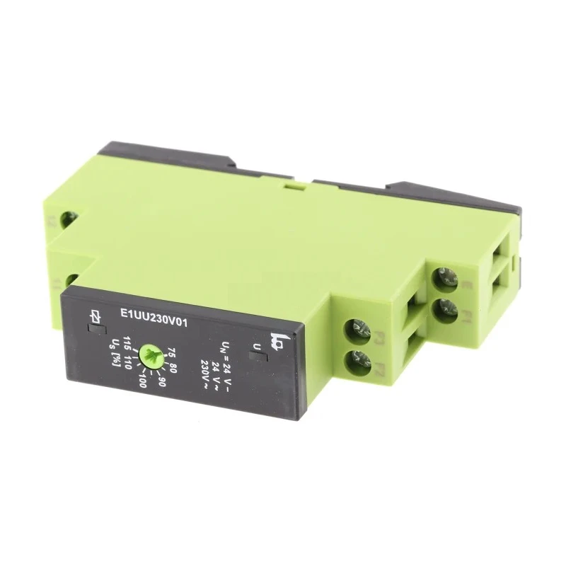 Tele Monitoring Relay, 1 Phase, SPDT, DIN Rail Mount, 24V AC/DC, 8A Contact Current E1UU230V01