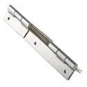 RS PRO Zinc Plated Steel Piano Hinge with Spring Loaded Pin, 160 mm Length x 46 mm Width x 1.5 mm Thickness 726-4087