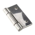 Pinet Stainless Steel Butt Hinge, Screw Fixing, Fixed Pin, 60 mm x 60 mm x 2 mm 726-4107