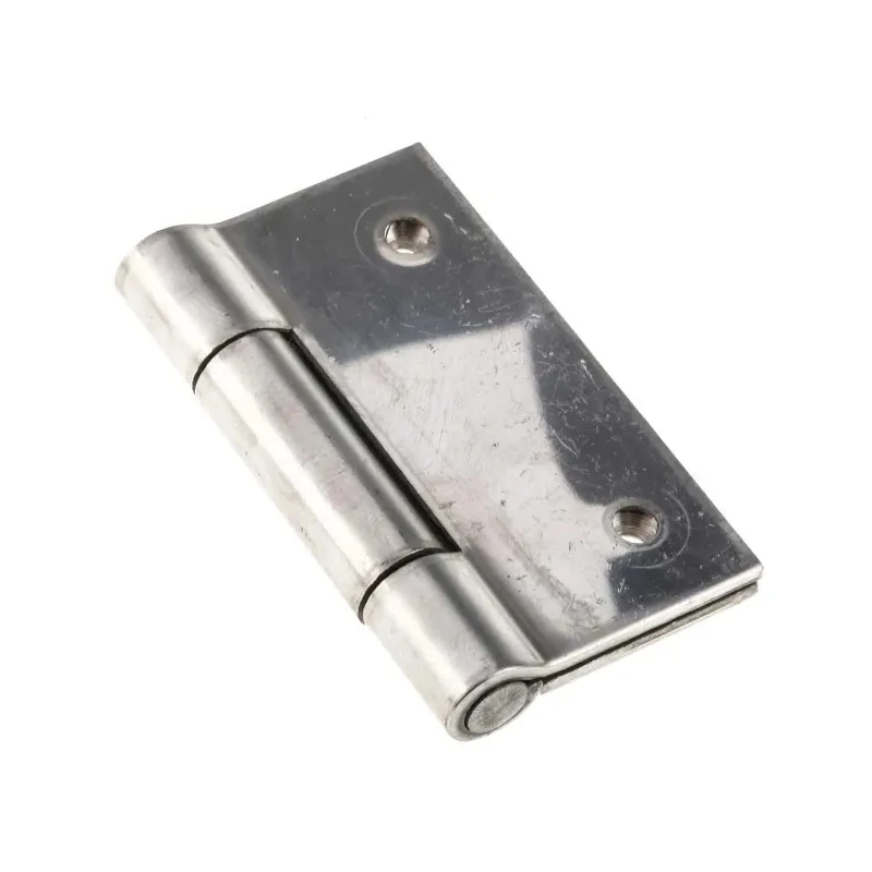 Pinet Stainless Steel Butt Hinge, Screw Fixing, Fixed Pin, 60 mm x 60 mm x 2 mm 726-4107