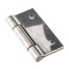 Pinet Stainless Steel Butt Hinge, Screw Fixing, Fixed Pin, 60 mm x 60 mm x 2 mm 726-4107