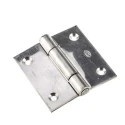 Pinet Stainless Steel Butt Hinge, Screw Fixing, Fixed Pin, 60 mm x 60 mm x 2 mm 726-4107