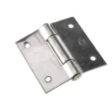 Pinet Stainless Steel Butt Hinge, Screw Fixing, Fixed Pin, 60 mm x 60 mm x 2 mm 726-4107