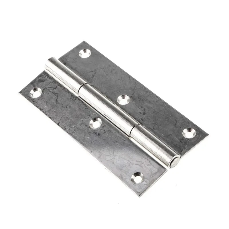 RS PRO Stainless Steel Butt Hinge with Fixed Pin Screw Fixing 120 mm x 60 mm x 2 mm 726-4122